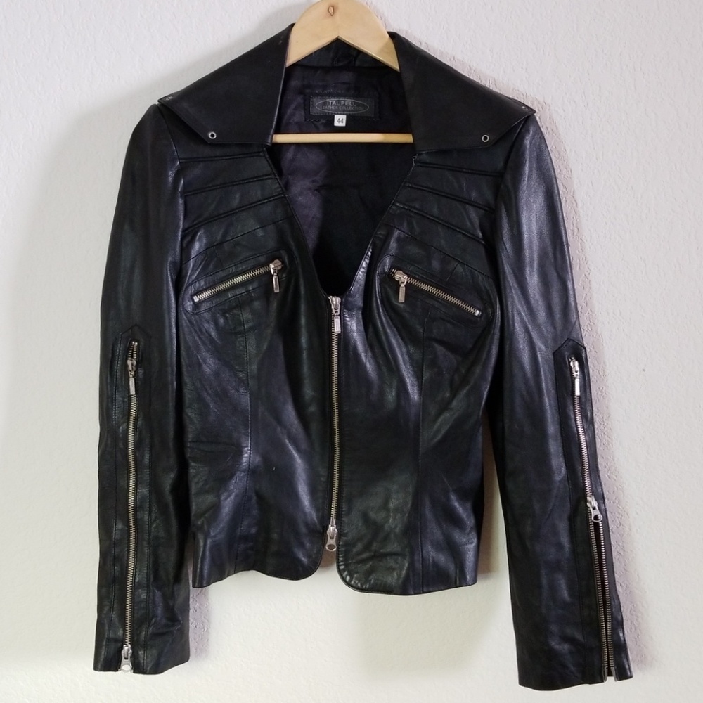 ITAL PELL Women Leather Jacket